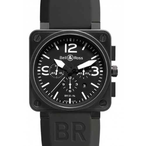 Réplica de relógio Bell & Ross Carbon exclusiva de fábrica