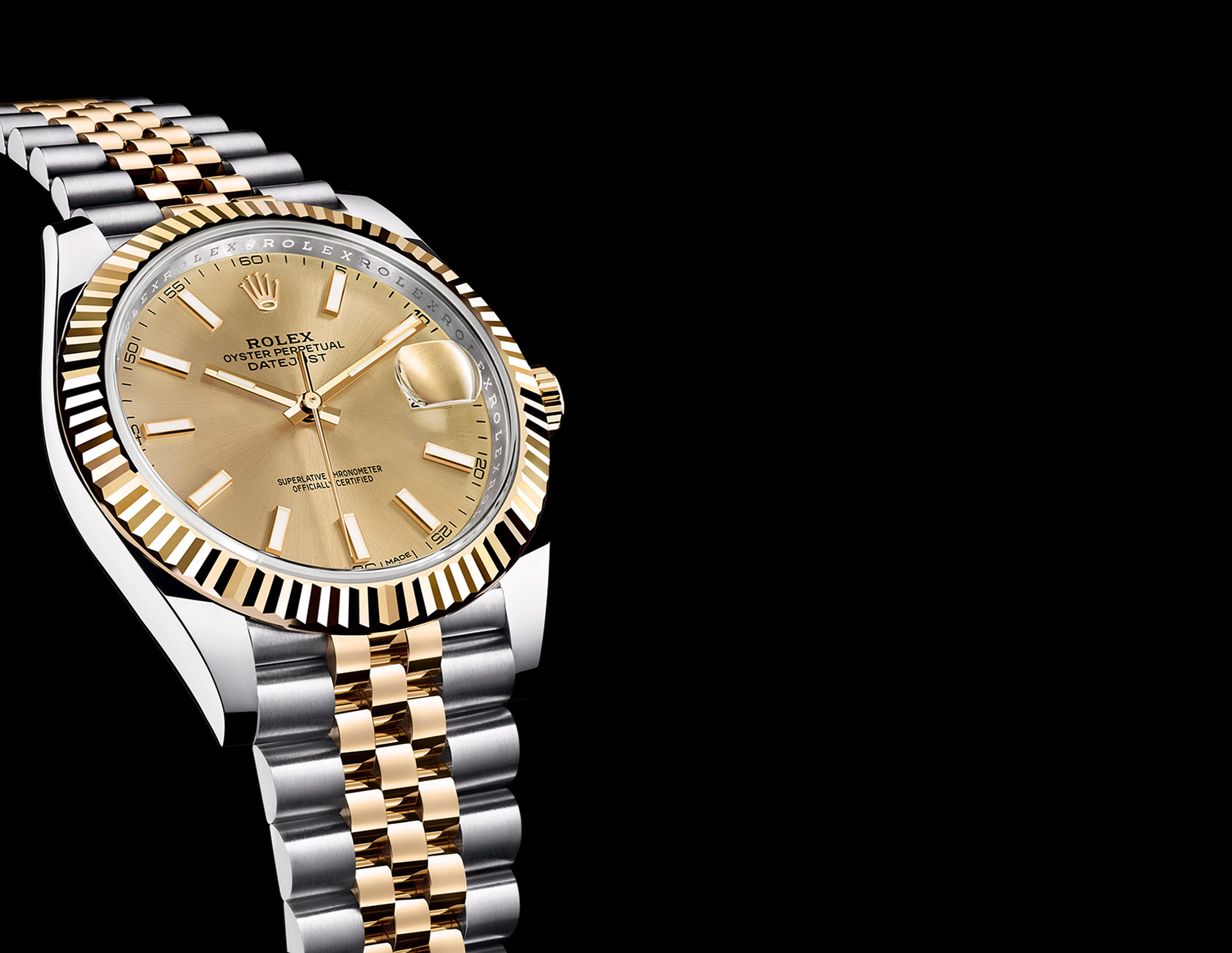 Réplica relógio Rolex automático Datejust em detalhes